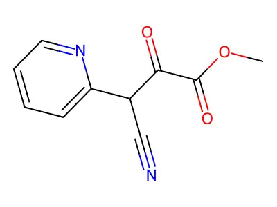 Methyl 3-cyano-2-oxo-3-(pyridin-2-yl)propanoate structure
