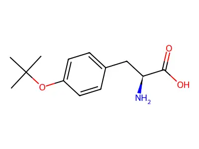 2-amino-3-[4-[(2-methylpropan-2-yl)oxy]phenyl]propanoic Acid structure
