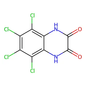 5,6,7,8-Tetrachloro-1,4-dihydro-2,3-quinoxalinedione structure
