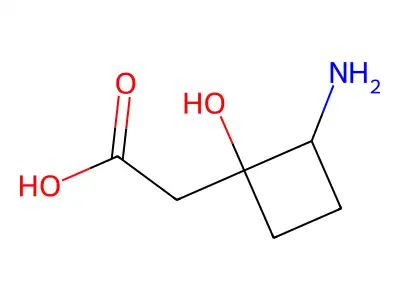 2-氨基-1-羟基环丁烷-1-乙酸 structure