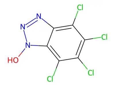 4,5,6,7-Tetrachloro-1-hydroxybenzotriazole structure