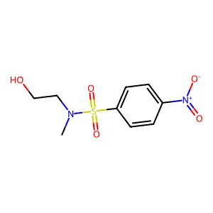 N-(2-hydroxyethyl)-N-methyl-4-nitrobenzenesulfonamide structure