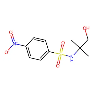 N-(1-hydroxy-2-methylpropan-2-yl)-4-nitrobenzenesulfonamide structure