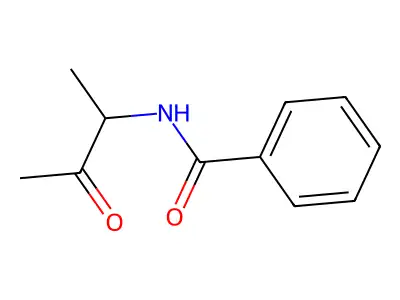 N-(3-oxobutan-2-yl)benzamide structure