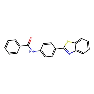 N-[4-(1,3-benzothiazol-2-yl)phenyl]benzamide structure