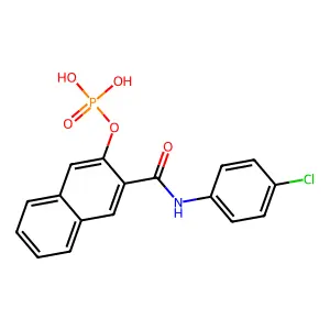 磷酸萘酯 structure