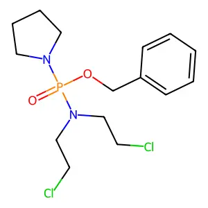 2-chloro-N-(2-chloroethyl)-N-[phenylmethoxy(pyrrolidin-1-yl) structure