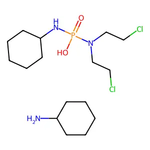 Bis(2-chloroethyl)amino-(cyclohexylamino)phosphinic acid;cyclohexanamine structure