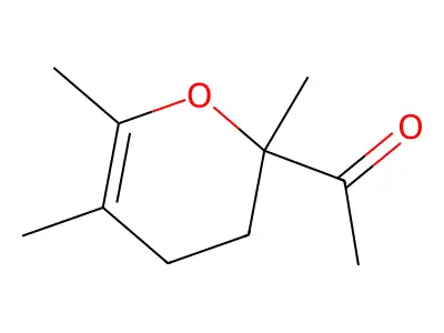 1-(2,5,6-Trimethyl-3,4-dihydro-2H-pyran-2-yl)ethan-1-one structure