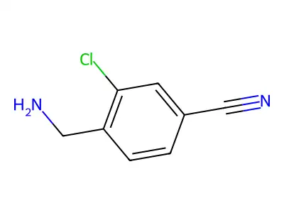 4-(Aminomethyl)-3-chlorobenzonitrile structure
