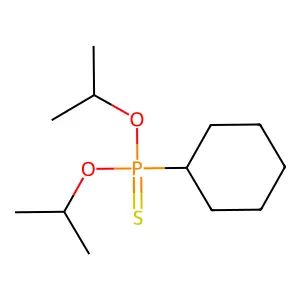 o,o-Diisopropyl cyclohexylphosphonothioate structure