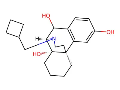17-(Cyclobutylmethyl)morphinan-3,10,14-triol structure