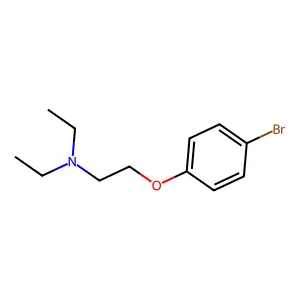 2-(4-bromophenoxy)-N,N-diethylethanamine structure
