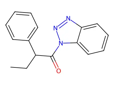 1-(Benzotriazol-1-yl)-2-phenylbutan-1-one structure