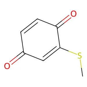 p-Benzoquinone, 2-(methylthio)- structure