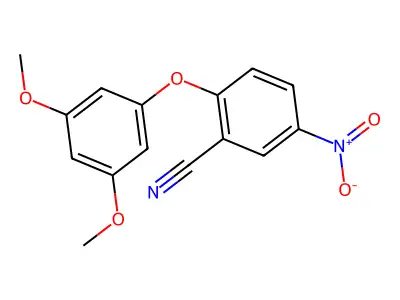 2-(3,5-Dimethoxyphenoxy)-5-nitrobenzonitrile structure