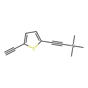 Thiophene, 2-ethynyl-5-[(trimethylsilyl)ethynyl]- structure