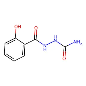 2-(2-Hydroxybenzoyl)hydrazinecarboxamide structure