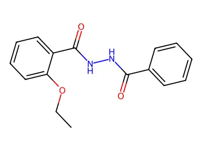 2-ethoxy-N'-(phenylcarbonyl)benzohydrazide structure