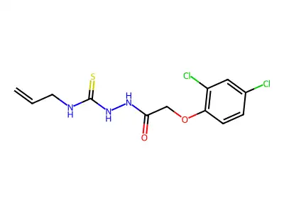 1-[[2-(2,4-Dichlorophenoxy)acetyl]amino]-3-prop-2-enylthiourea structure