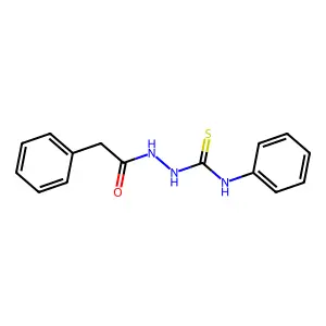 N-phenyl-2-(phenylacetyl)hydrazinecarbothioamide structure