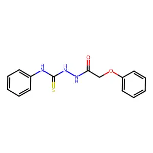 2-(Phenoxyacetyl)-N-phenylhydrazinecarbothioamide structure