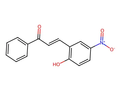 3-(2-Hydroxy-5-nitrophenyl)-1-phenylprop-2-en-1-one structure