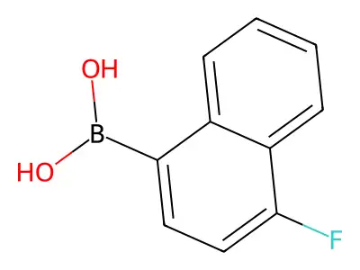 4-Fluoro-1-naphthaleneboronic Acid (contains varying amounts of Anhydride) structure