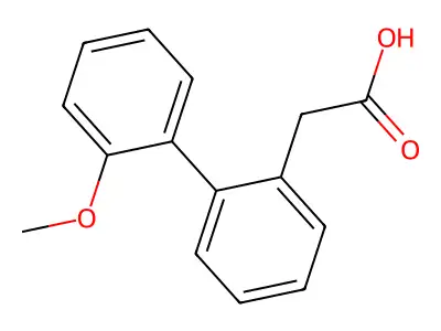 2-[2-(2-methoxyphenyl)phenyl]acetic Acid structure