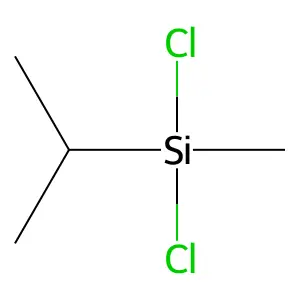 Isopropylmethyldichlorosilane structure