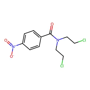 N,N-Bis(2-chloroethyl)-4-nitro-benzamide structure