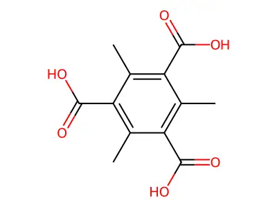 2,4,6-Trimethyl-1,3,5-benzenetricarboxylic acid structure