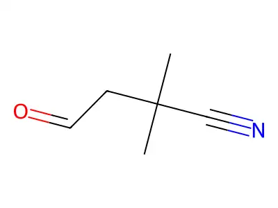 2,2-Dimethyl-4-oxobutanenitrile structure