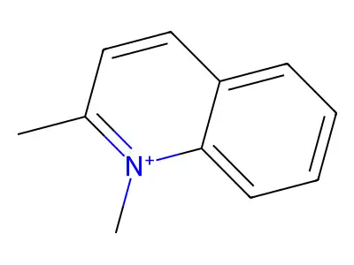 1,2-Dimethylquinolinium iodide structure