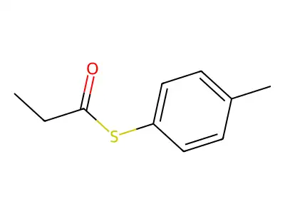 S-(4-Methylphenyl) propanethioate structure