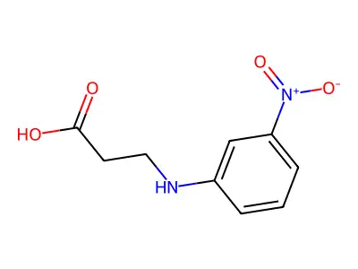 3-((3-Nitrophenyl)amino)propanoic acid structure