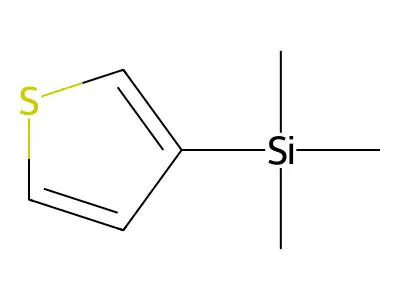 Trimethyl(thiophen-3-yl)silane structure