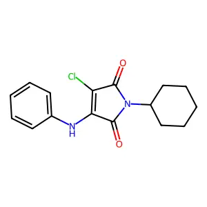 3-Chloro-1-cyclohexyl-4-(phenylamino)-1H-pyrrole-2,5-dione structure