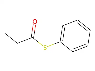 S-phenyl propanethioate structure