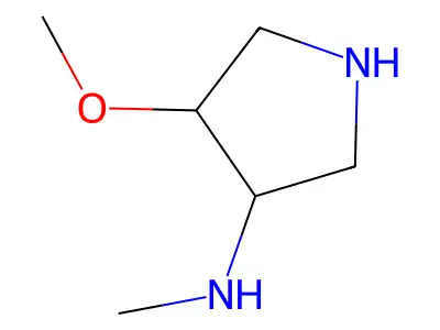 (3s,4s)-4-Methoxy-n-methylpyrrolidin-3-amine structure