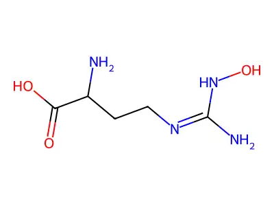 N-OMega-hydroxy-L-norarginine acetate salt structure
