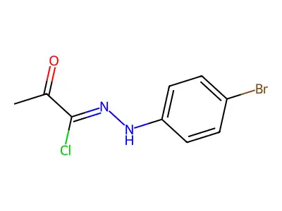 1-(2-(4-Bromophenyl)hydrazono)-1-chloropropan-2-one structure