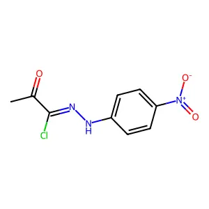 N-(4-硝基苯基)-2-氧代丙酰肼酰氯 structure