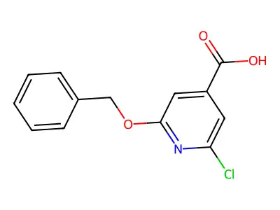 2-Chloro-6-benzyloxypyridine-4-carboxylic acid structure