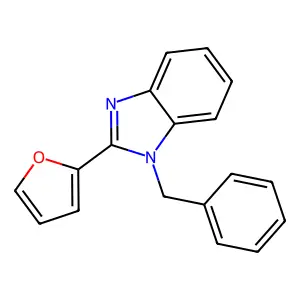 1-Benzyl-2-(furan-2-yl)benzimidazole structure