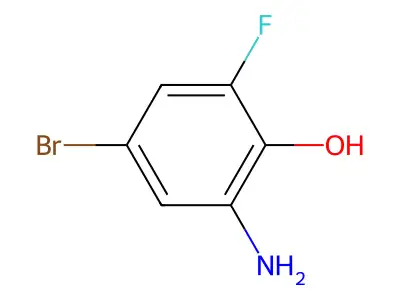 2-Amino-4-bromo-6-fluorophenol structure