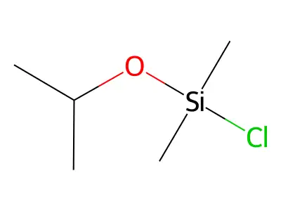(Chloromethyl)dimethylisopropoxysilane structure