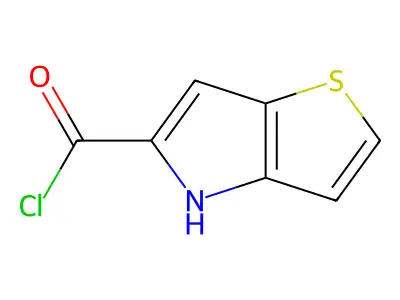 4H-thieno[3,2-b]pyrrole-5-carbonyl chloride structure