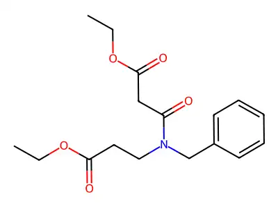 Diethyl beta-oxobenzyliminodipropionate structure
