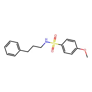4-Methoxy-N-(3-phenylpropyl)benzenesulfonamide structure